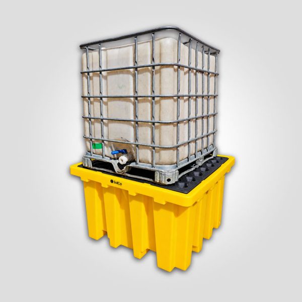 Estiba de contención SolCo de 1.300 litros para tanque IBC.